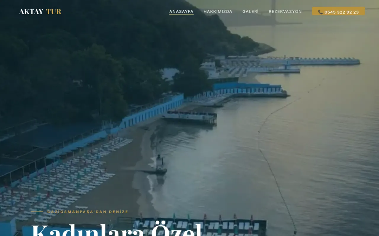 Aktay Tur website screenshot