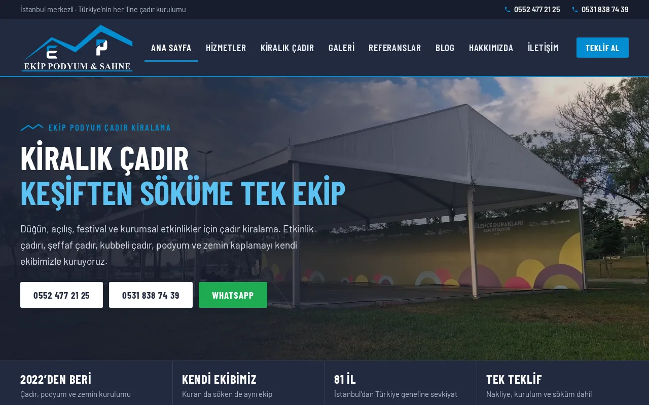 Ekip Podyum & Sahne — Corporate website