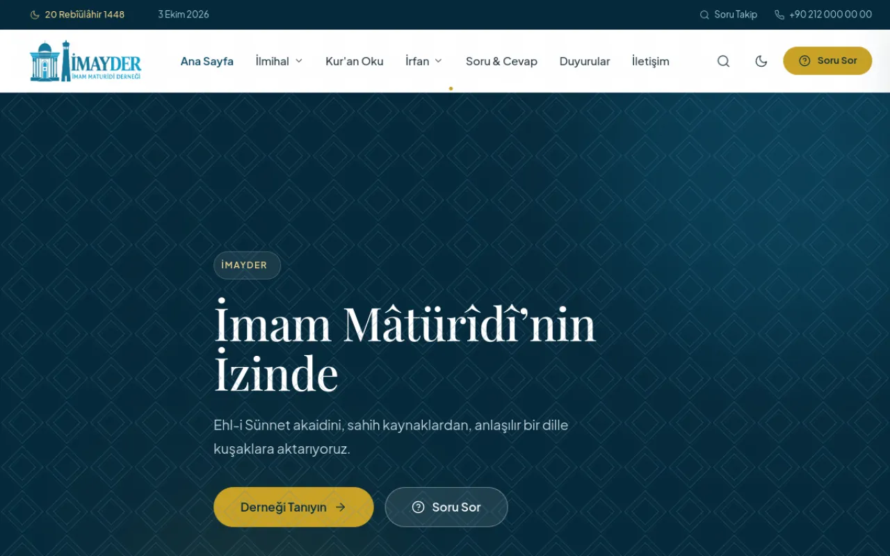 İMAYDER website screenshot