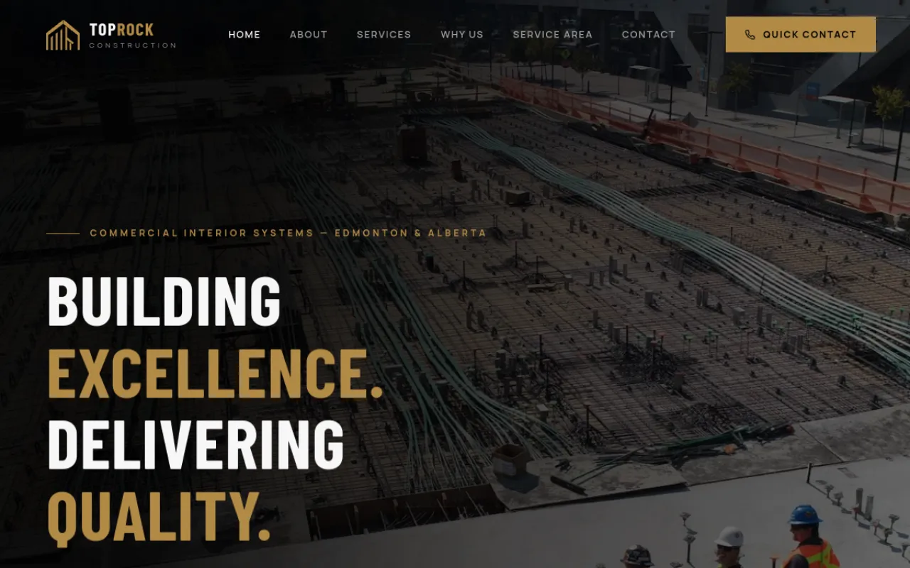 Toprock Construction — English corporate website
